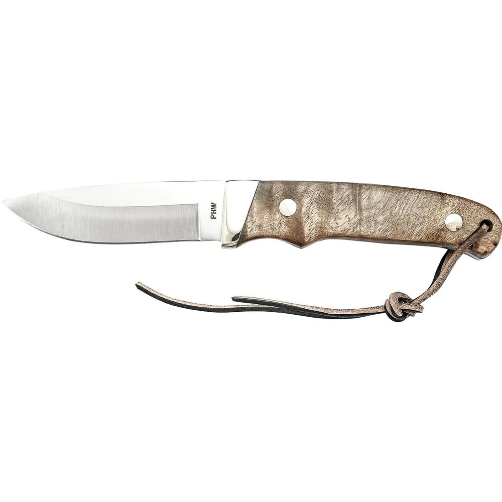Old Timer Pro Hunter Full Tang Fixed Blade Knife With Leather Sheath, 8.125 In.