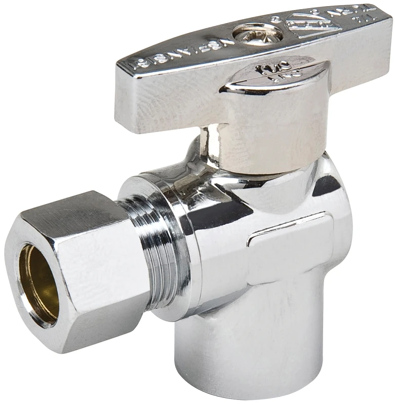 1/2 In. S X 3/8 In. C Quarter Turn Angle Valve Model 190-432hc