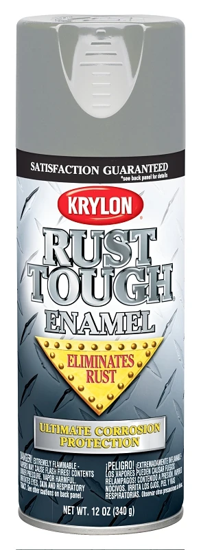 Rust Tough Gray 12 Oz. Aerosol Spray Paint Primer, Anti-rust Technology, Model K09205008