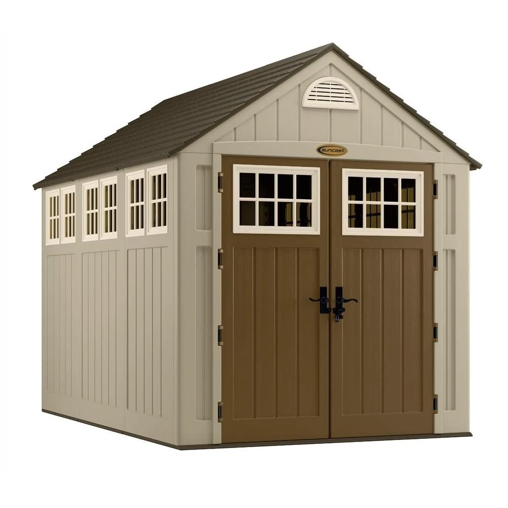 Alpine 7 Ft. 5-3/4 In. X 10 Ft. 8 In. Resin Storage Shed Bms8000