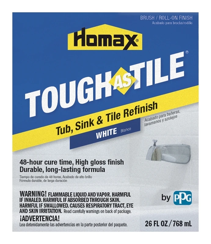 Tub & Tile Brush-On Epoxy Finish, White, 26-oz.