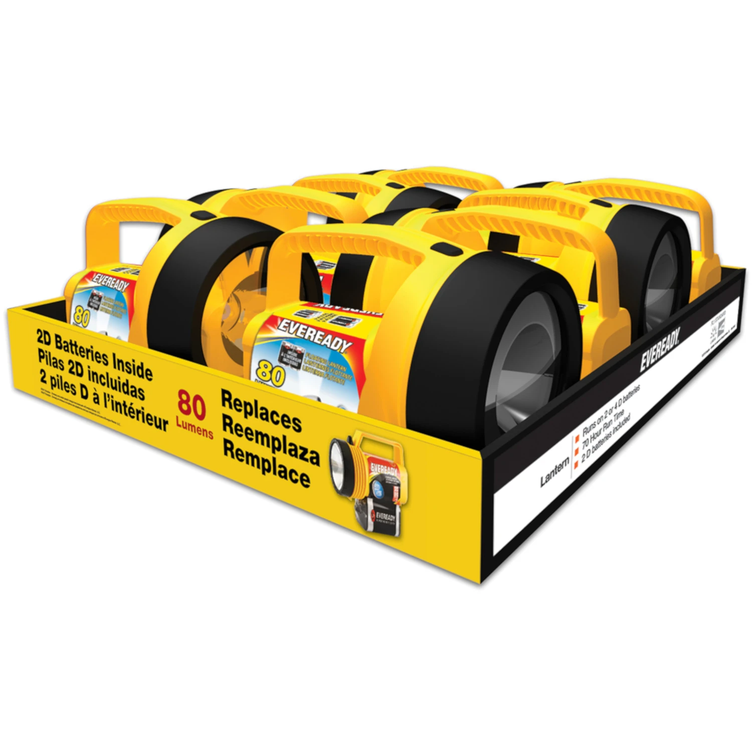 Readyflex 7.3 In. L. X 5.12 In. Dia. Yellow Plastic Utility Led Lantern