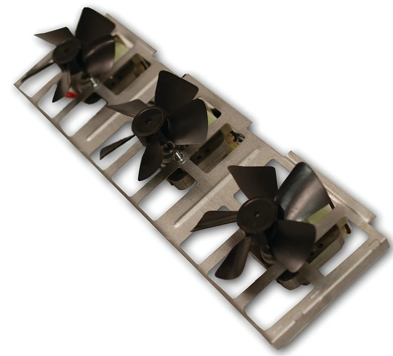 120v Wood Fireplace Blower F1083 - Triple Fan Manual Control