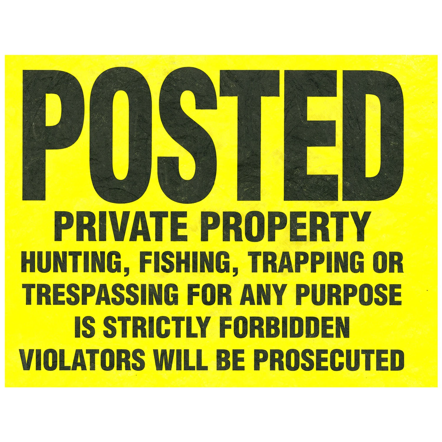 Hillman 11-in x 11-in No Trespassing Sign