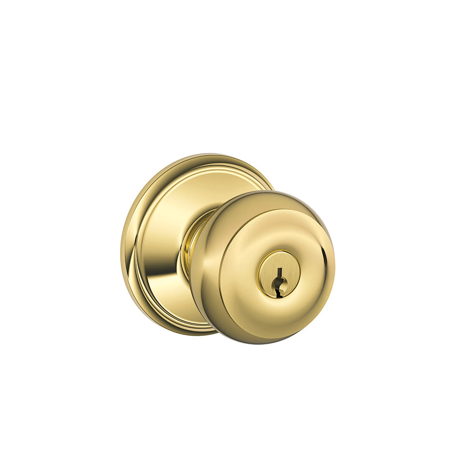 Schlage Georgian Bright Brass Entry Door Knob 