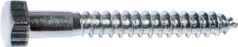 01321 Zinc Hex Lag Screw 3/8 In X 5 In, Carbon Steel, 50 Pk