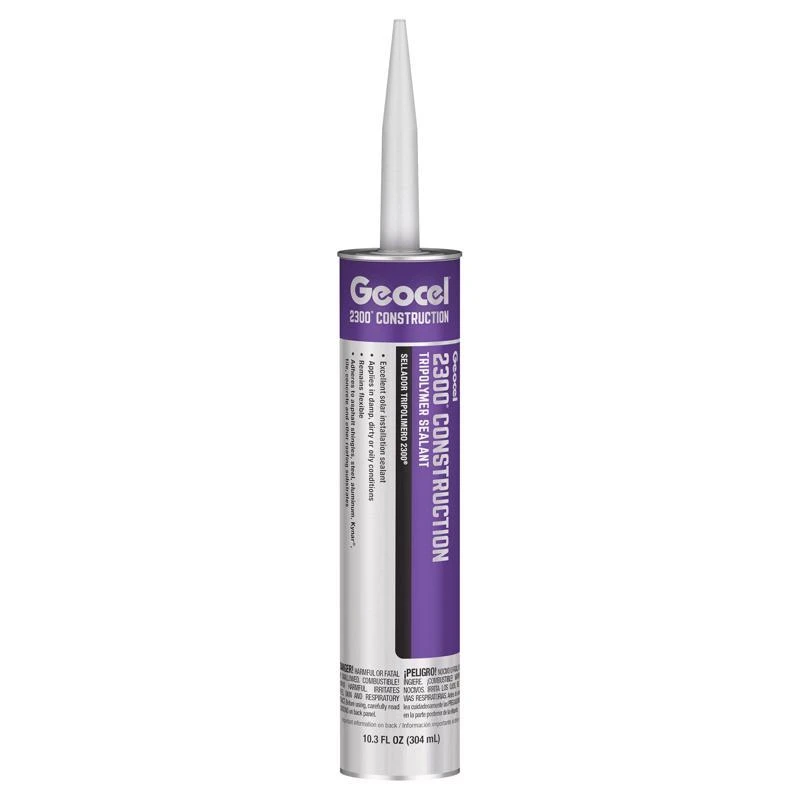 2300 Gc66100 Construction Tripolymer Sealant, Clear, 10.3 Oz, 24 Per Case