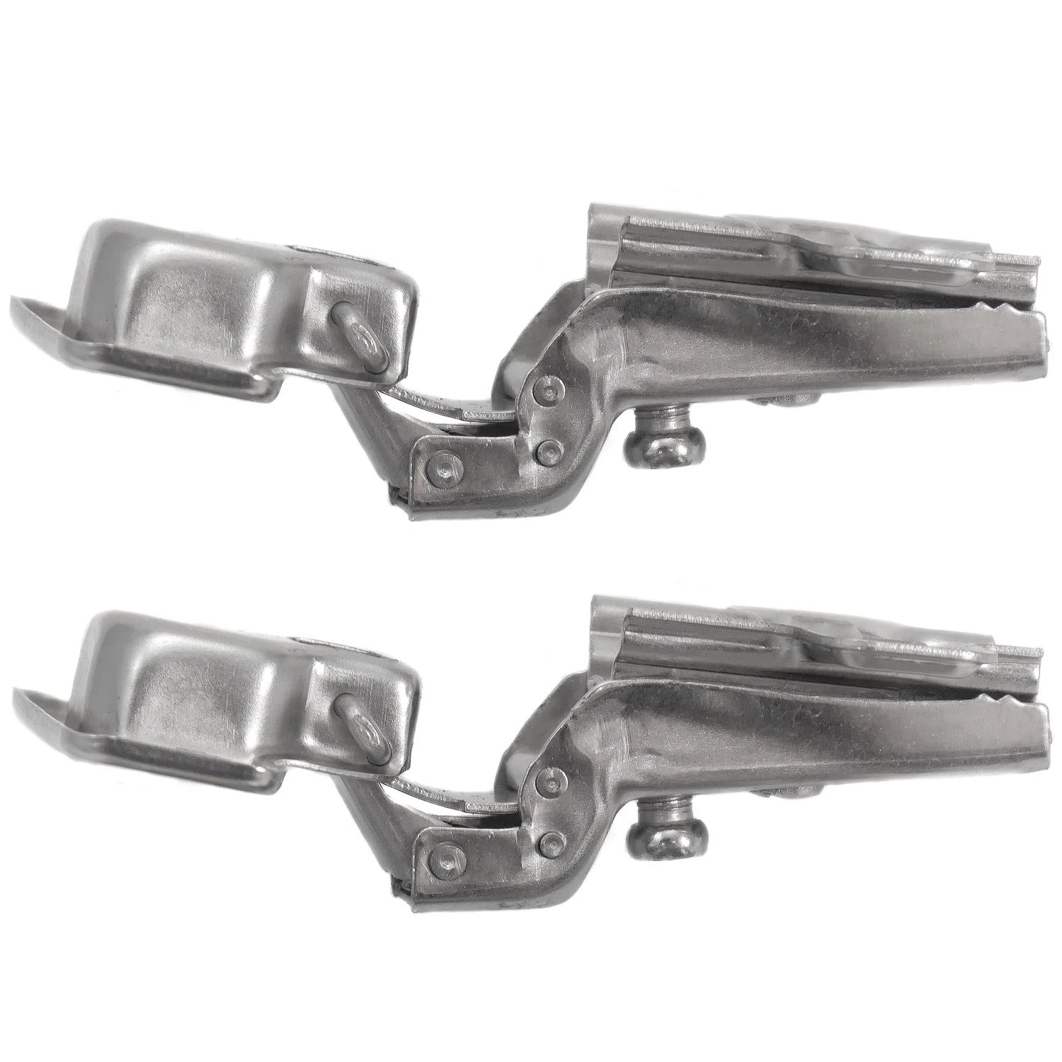 10200 110-degree Half Overlay European Hinge, Chrome Finish, 2 Count
