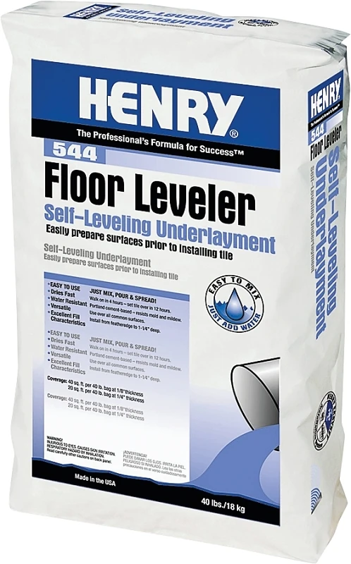544 Floor Leveler Self-leveling Underlayment, Gray, 40 Lb.