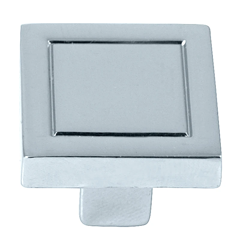 Cosmopolitan Square Cabinet Knob 7/8 In. Polished Chrome 1 Pk Model 72826