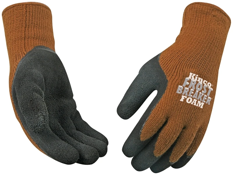 Kinco 1787-M Frost Breaker Thermal Work Gloves, Medium, Brown Knit