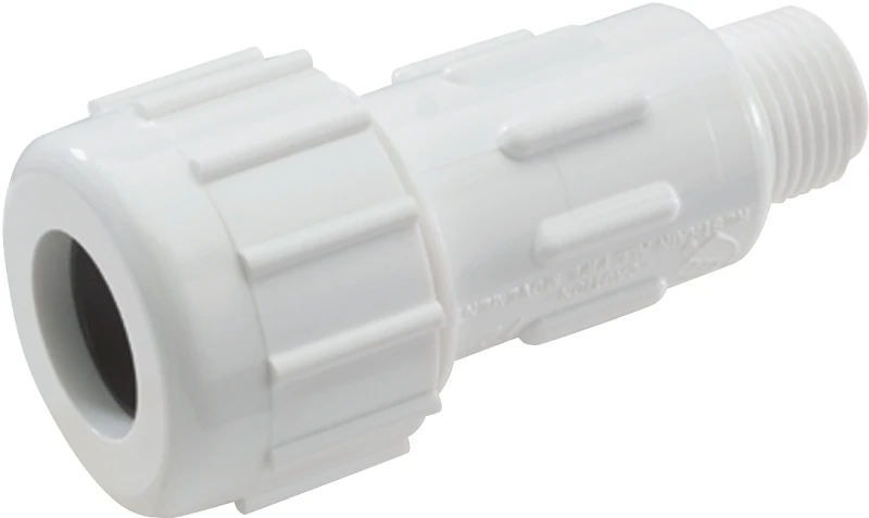 1-1/2 In. Mipt Schedule 40 Compression Union Pvc Adapter