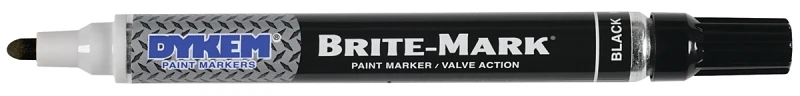 84002 Brite-mark Permanent Paint Marker, Black, Medium Tip
