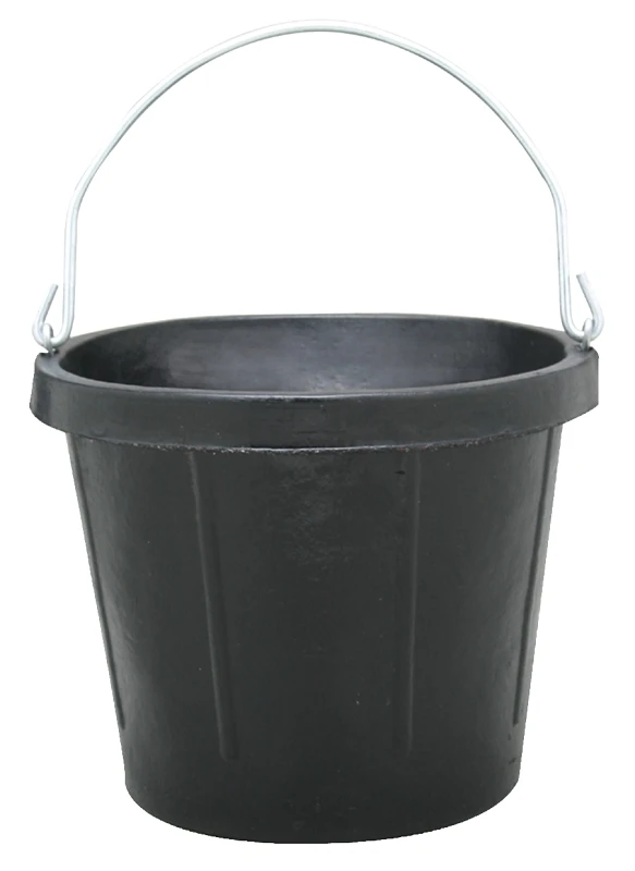 N400-8 Lightweight Rubber Utility Pail, 8 Quart, Black
