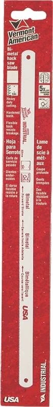 48261 10-inch Bi-metal Hacksaw Blade, 24 Tpi Steel Cutting Edge
