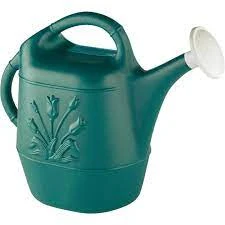 2 Gallon Hunter Green Poly Watering Can With Detachable Nozzle