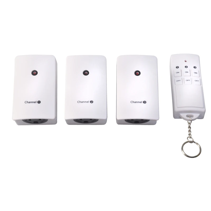 Woods 13569 Wireless Remote Control, 15 A, 125 V, 1875 W, CFL, LED Lamp, White