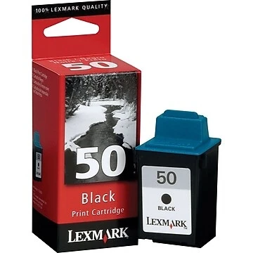 50 Black Ink Cartridge, Standard Yield, Model 17g0050, 410 Page Yield