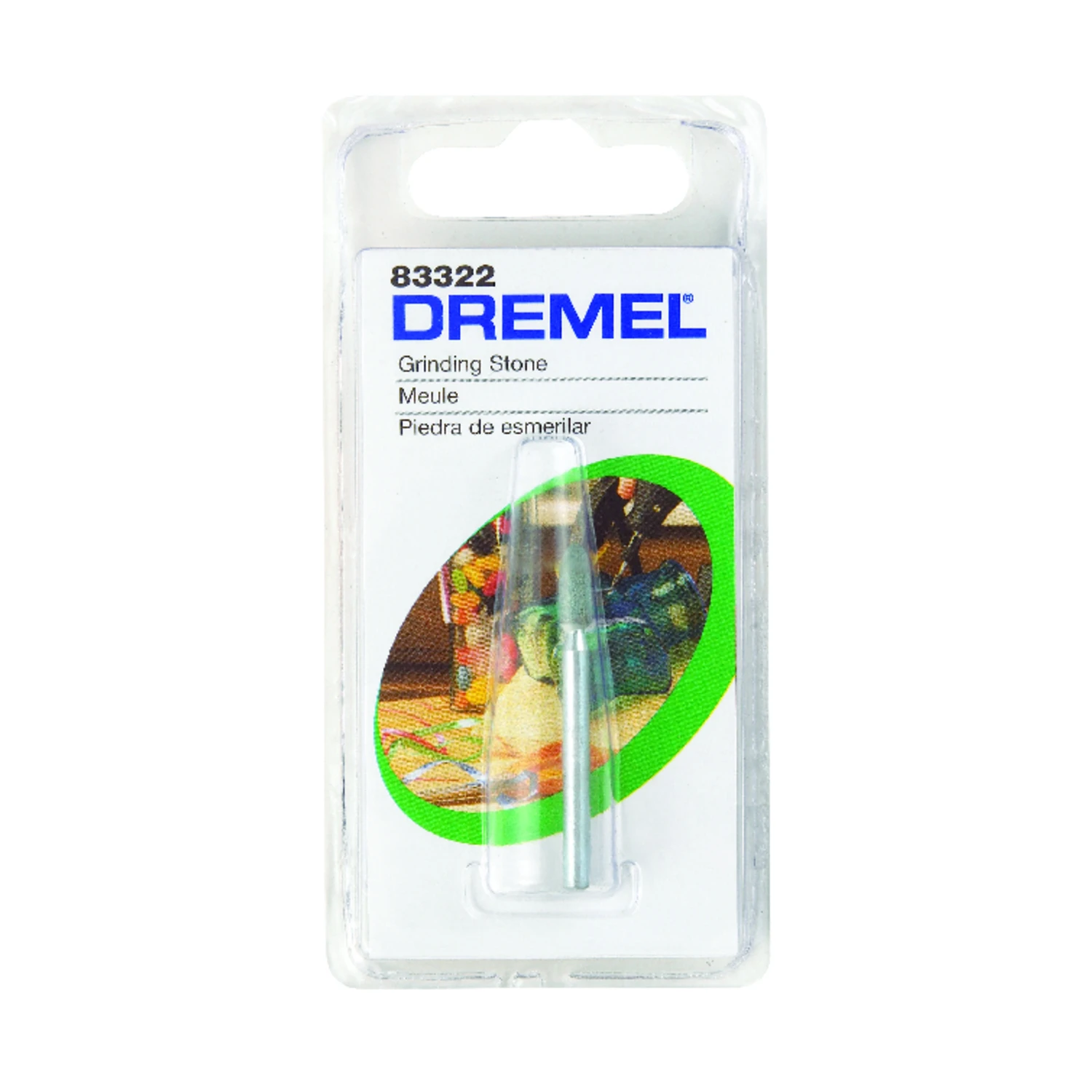 Dremel 83322 Silicone Carbide Grinding Stone, 1/8 In. Shank