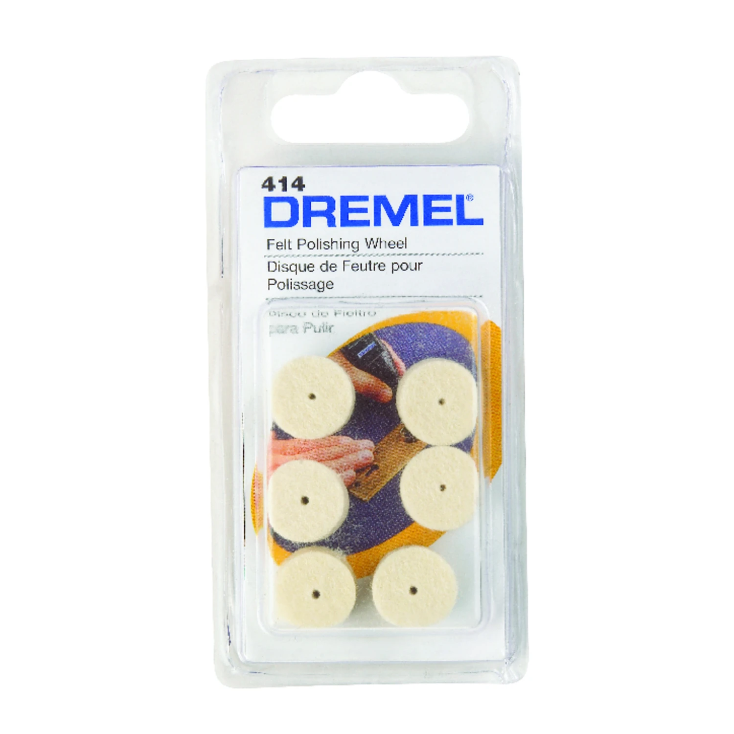 WHEEL POLISH FELT DREMEL 1/2IN