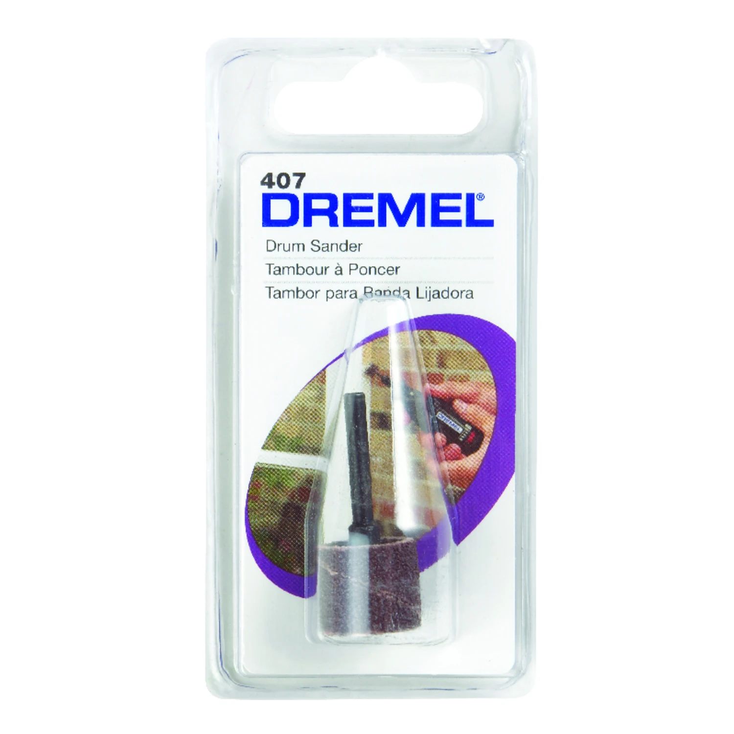 Dremel 407 Drum Sander, 1/8 In. Shank, 60 Grit