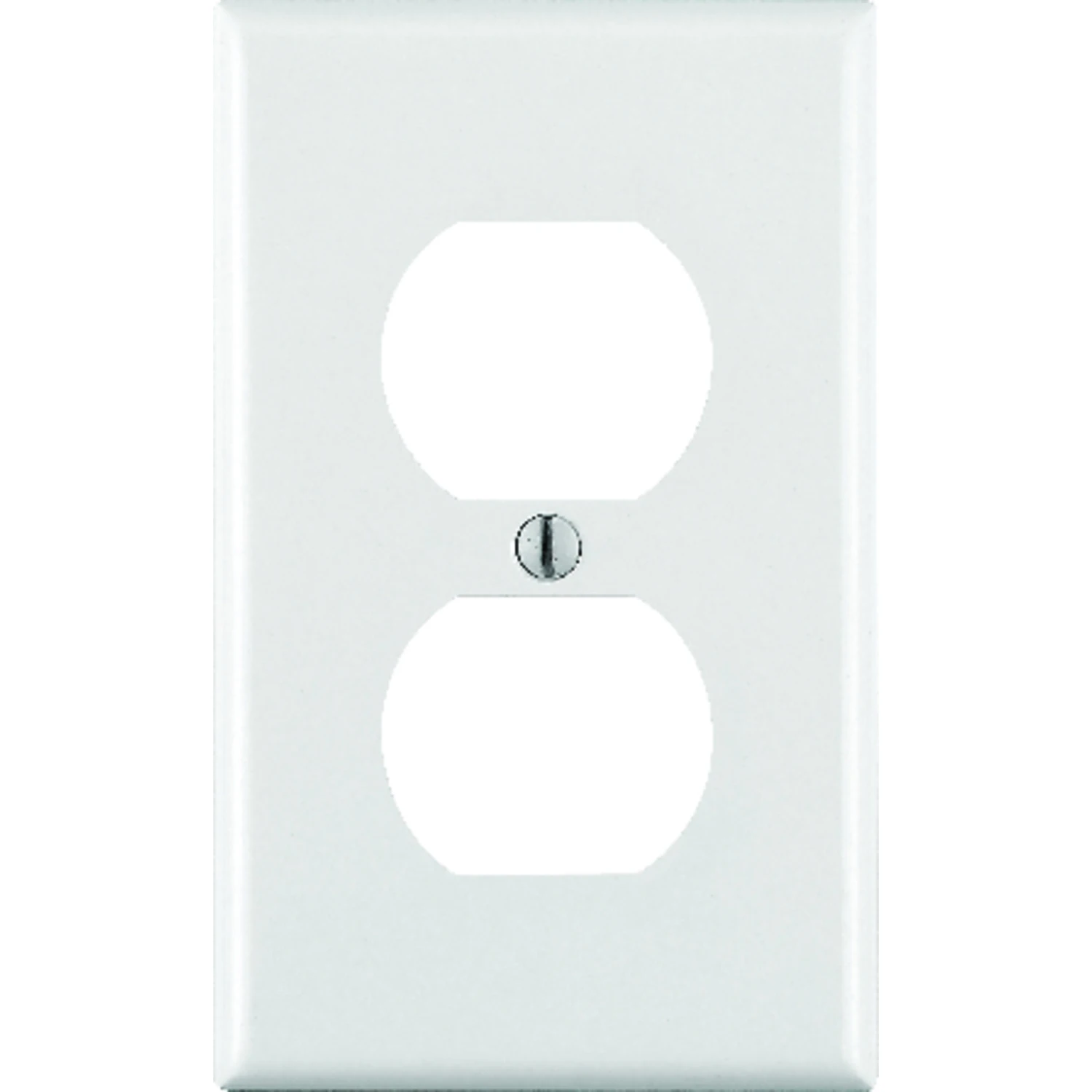 Leviton 88003 Wallplate, 4-1/2 in L, 2-3/4 in W, Standard, 1-Gang, Thermoset Plastic, White, Smooth, Device Mounting