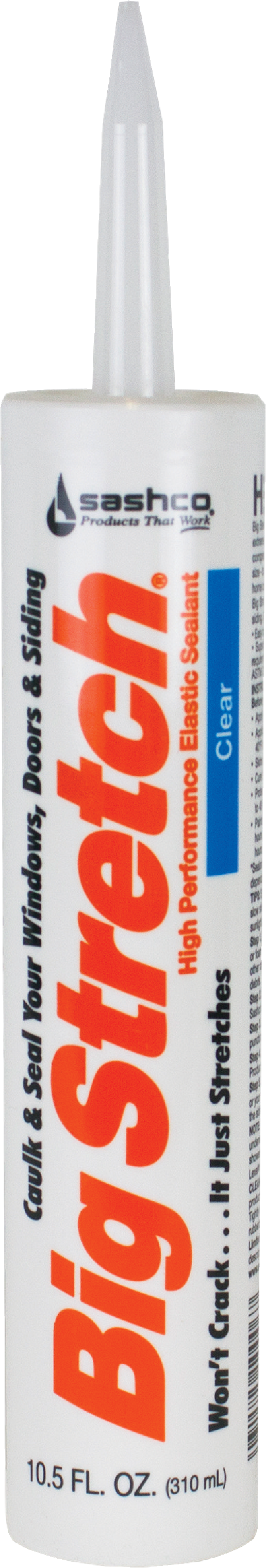 Acrylic Rubber Sealant, Clear, 10.5-oz.