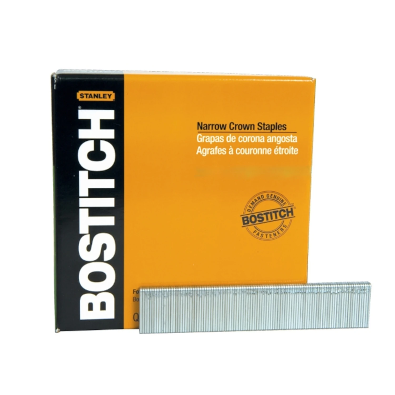 Bostitch SX50351G Crown Staple, 7/32 in W Crown, 1 in L Leg, 18 Gauge, Steel