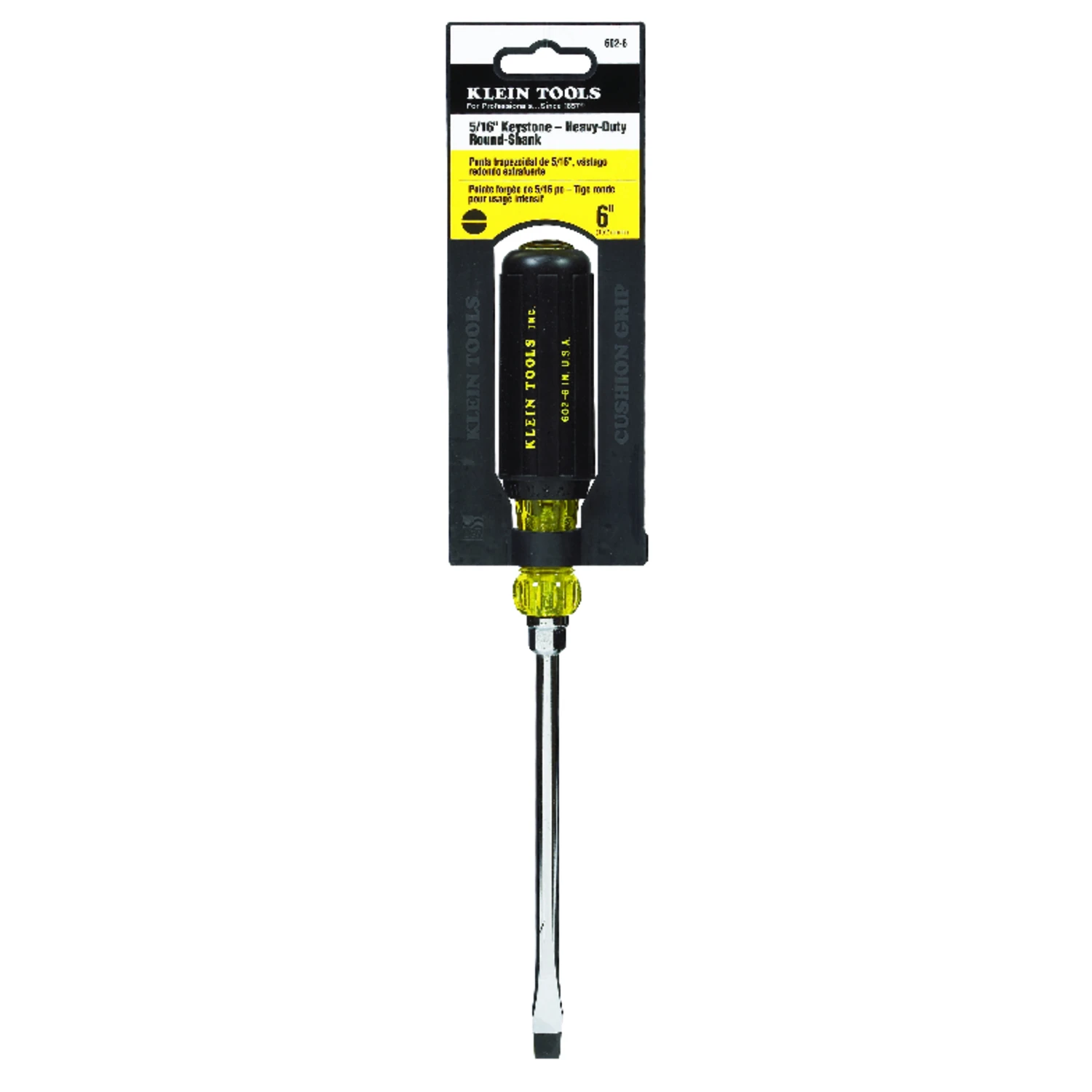 5/16 x 6-In. Cushion-Grip Screwdriver With Keystone Tip