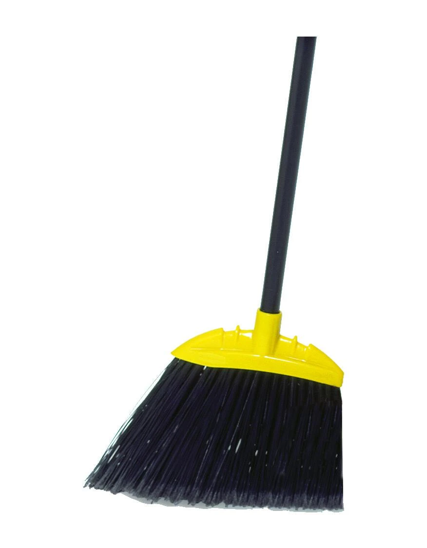 Fg638906bla Jumbo Smooth Sweep Angled Broom, 10-1/2 In Sweep Face, 55 In Length