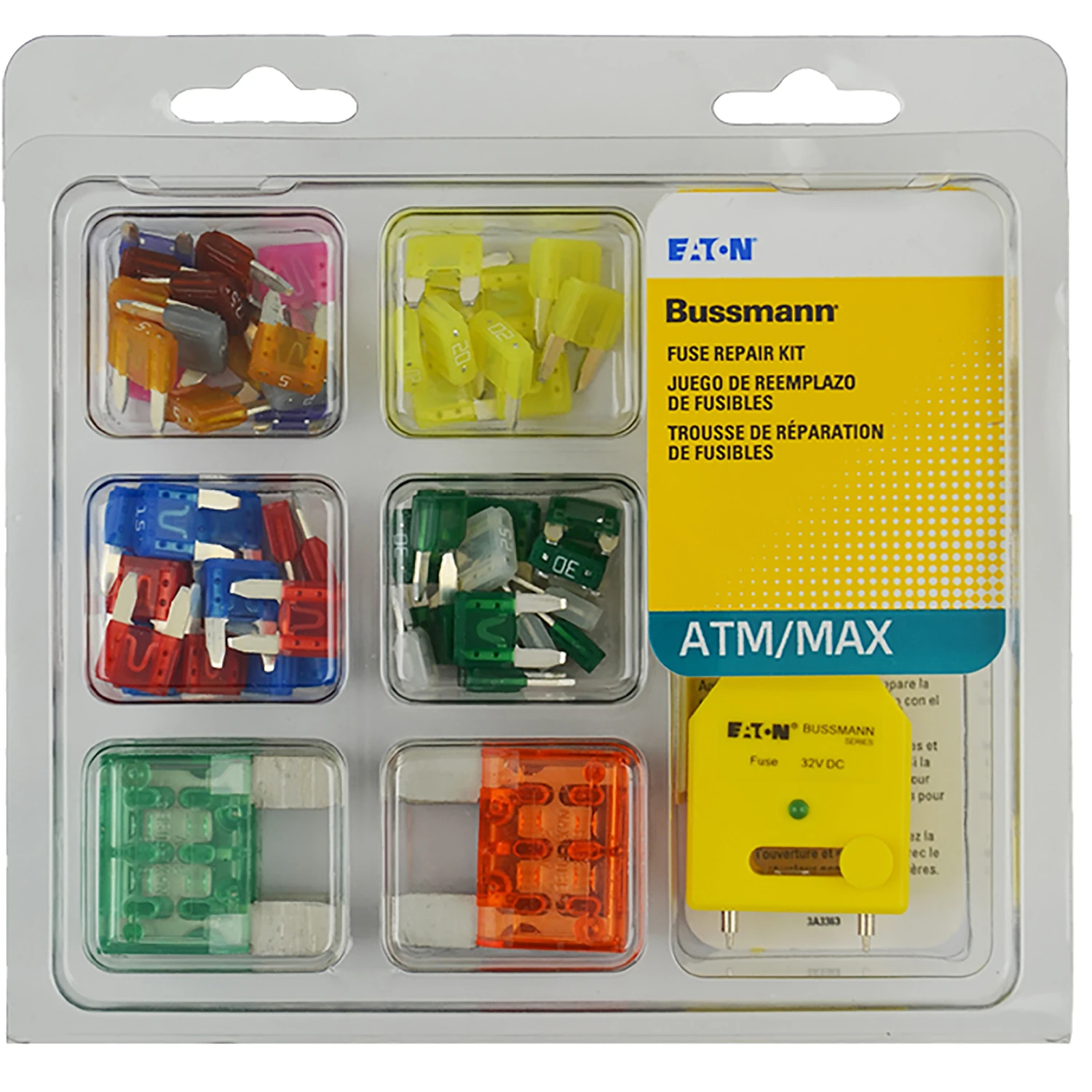 Bussmann NO.64 Fuse Kit, Blade Fuse, Includes (1) FT-3 Combination Fuse Tester/Pullers
