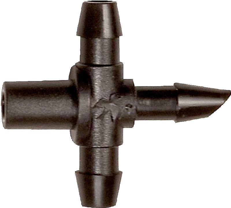 1/4 In. Barb Tee (10-pack) Drip Irrigation Fittings, Model Bt25/10ps, Black
