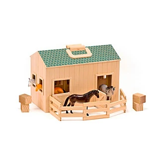 Fold & Go Mini Stable, 13.7" X 10.2" X 7.7", Model 3704