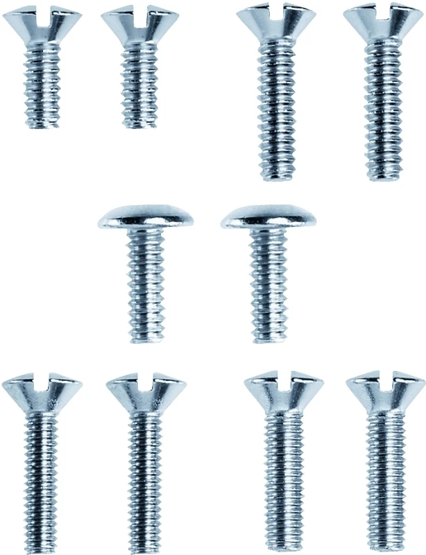 88356 Faucet Handle Screw Kit, Chrome Plated, 10-piece Assortment For Various Faucets