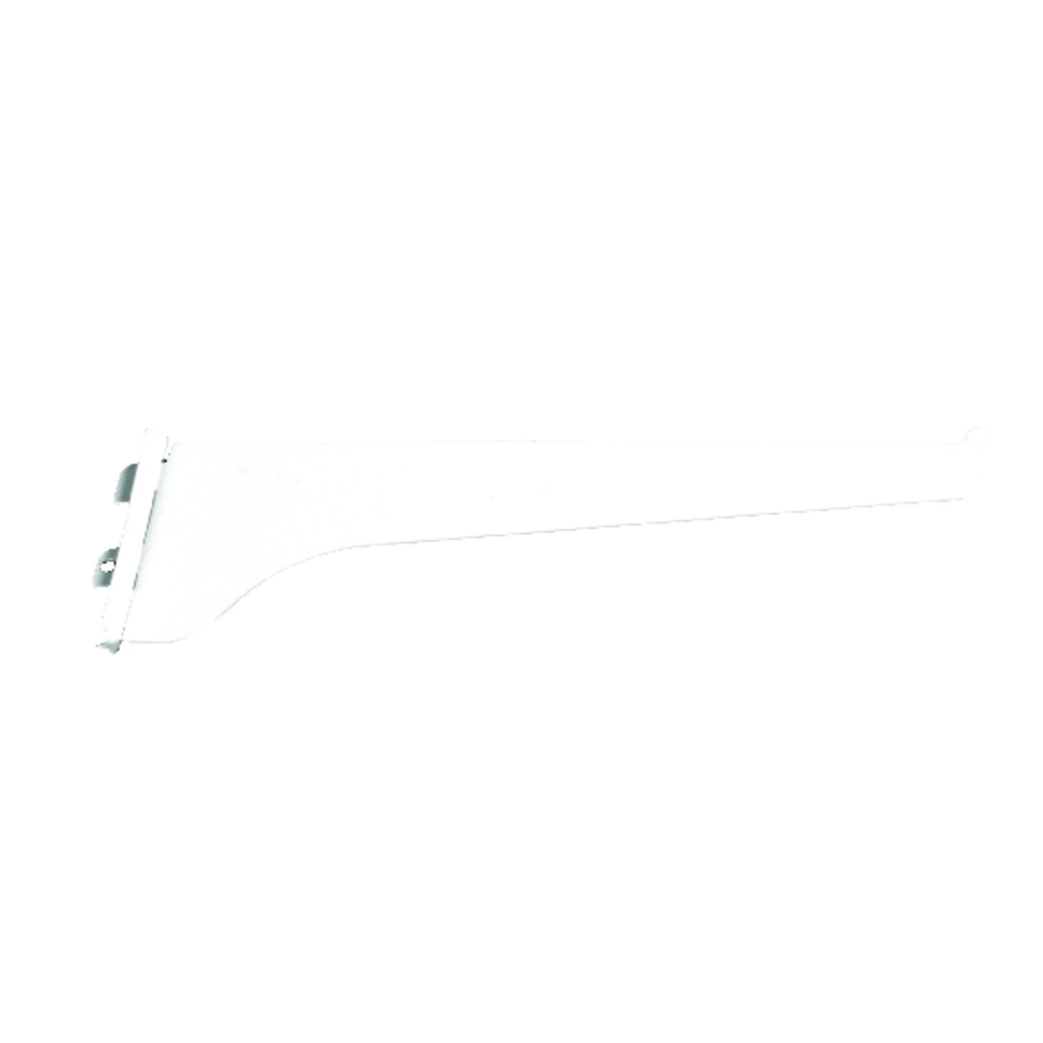 Series 80 Shelf Standard Bracket, White Steel, 10-In.