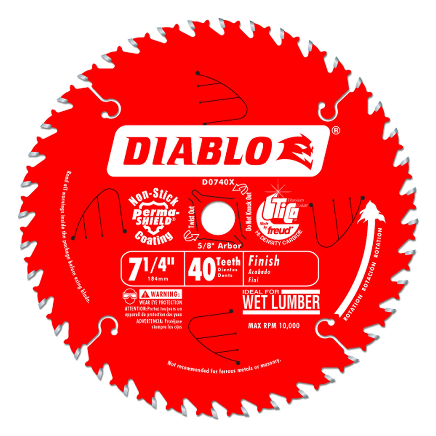 CIRC SAW BLADE 7-1/4 40T