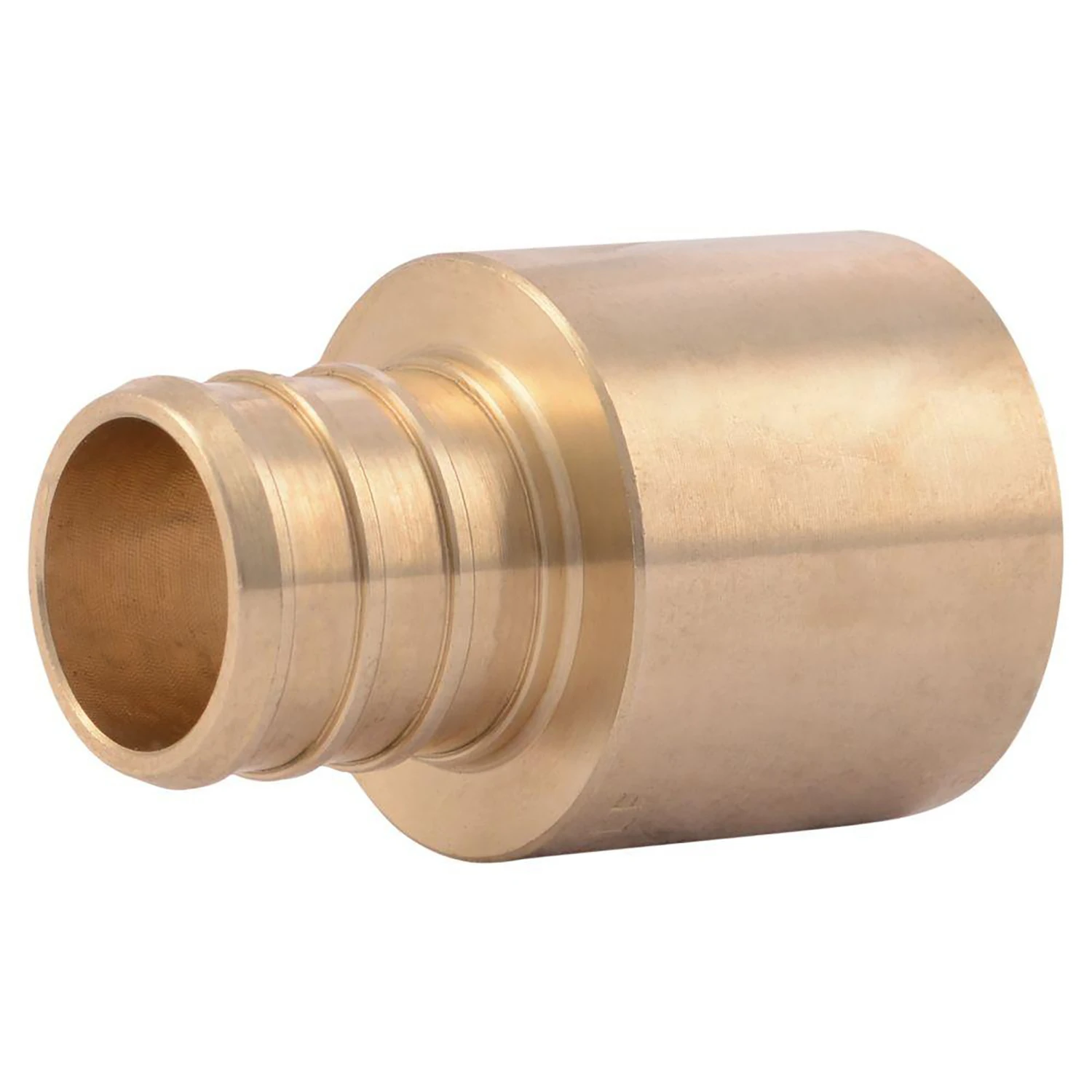 Barbed PEX Pipe Sweat Adapter, 3/4 In. Brass Barb Insert x 3/4 In. FPT