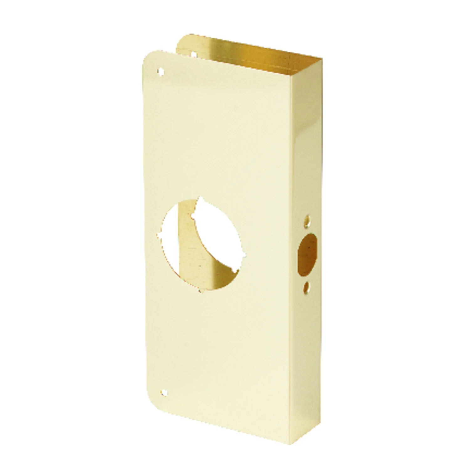 U 9547 Brass Door Reinforcer, 1-3/8 In. Thick, 2-3/8 In. Backset