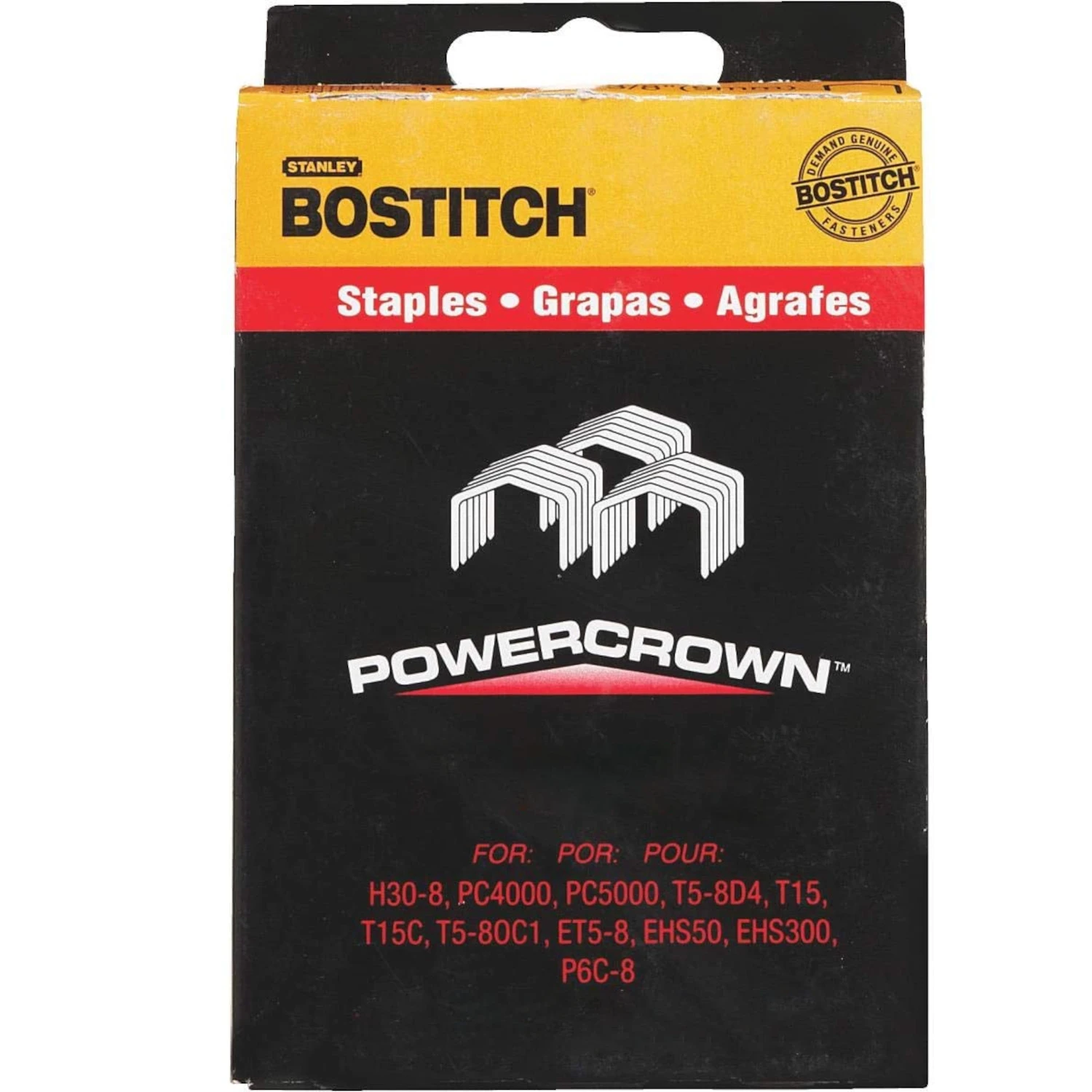 Bostitch PowerCrown STCR50191/4-1M Staple, For: PC4000 Model Bostitch Manual Tracker, 7/16 in W Crown, 1/4 in L Leg