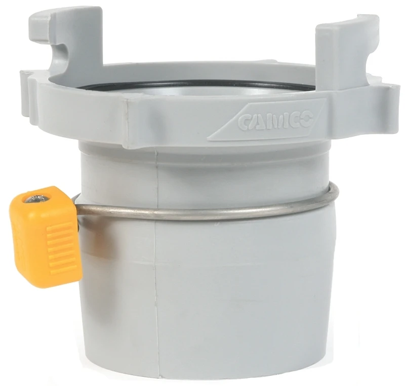 Camco USA Easy Slip 39173 Hose Adapter, 3 in ID, 4 in L, Plastic, Gray
