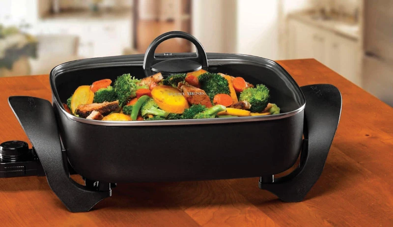 12-inch Extra Deep Electric Skillet With Lid - Model 72212