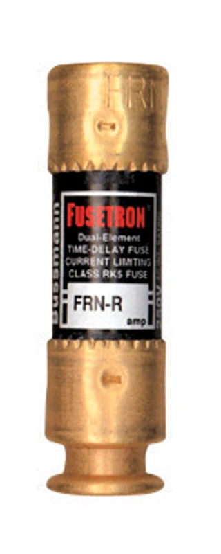 Bussmann FRN-R Series BP/FRN-R-15 Heavy-Duty Fuse, 15 A, 250 VAC, 125 VDC, 20, 200 kA Interrupt, Fiberglass Body, RK5