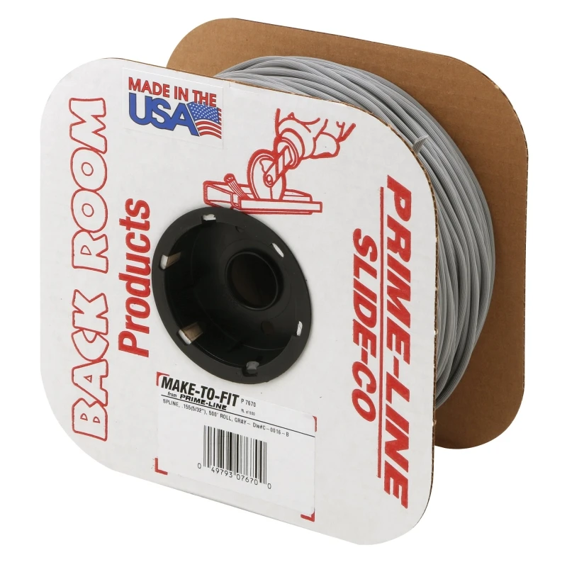 Screen Spline, Gray Vinyl, .155, 5/32 In. x 500 Ft.