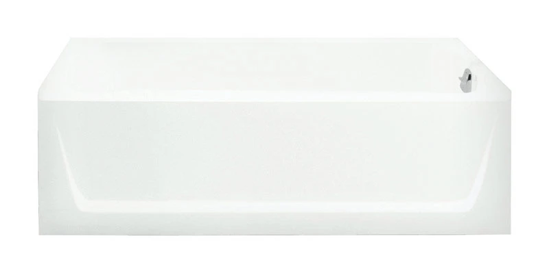 Ensemble Bathtub, Left-Hand, High-Gloss White, 5-Ft.