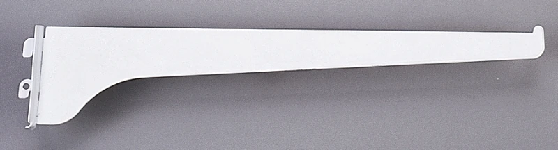 Series 80 Shelf Standard Bracket, White Steel, 8-In.