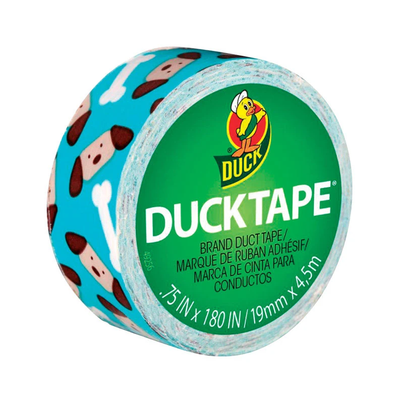 Ducklings Dog Bone Duct Tape, 0.75 In. W X 180 In. L, 9 Mil Thickness