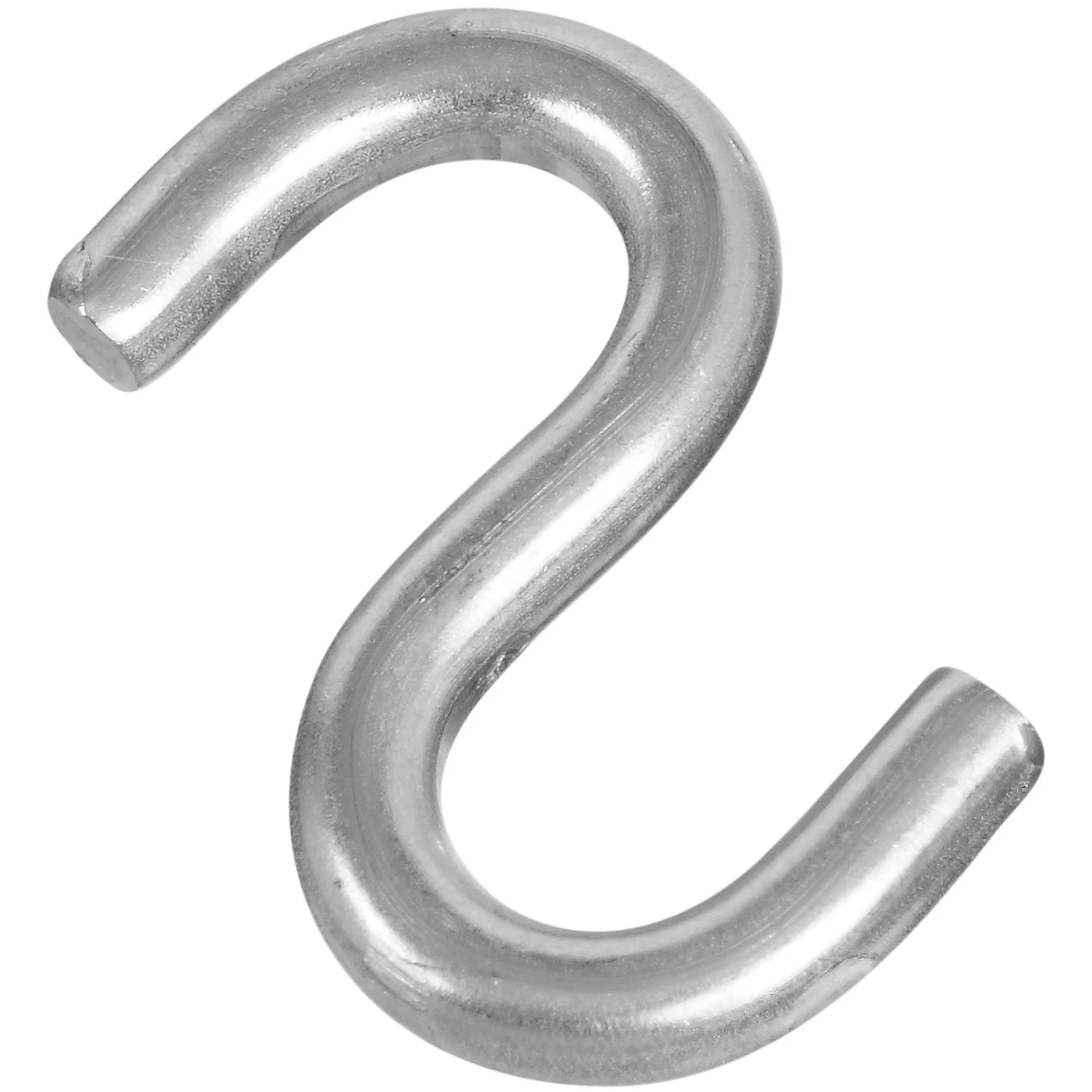 N233-544 2 In. Stainless Steel Heavy Open S Hook, 135 Lb Capacity, 1 Pk