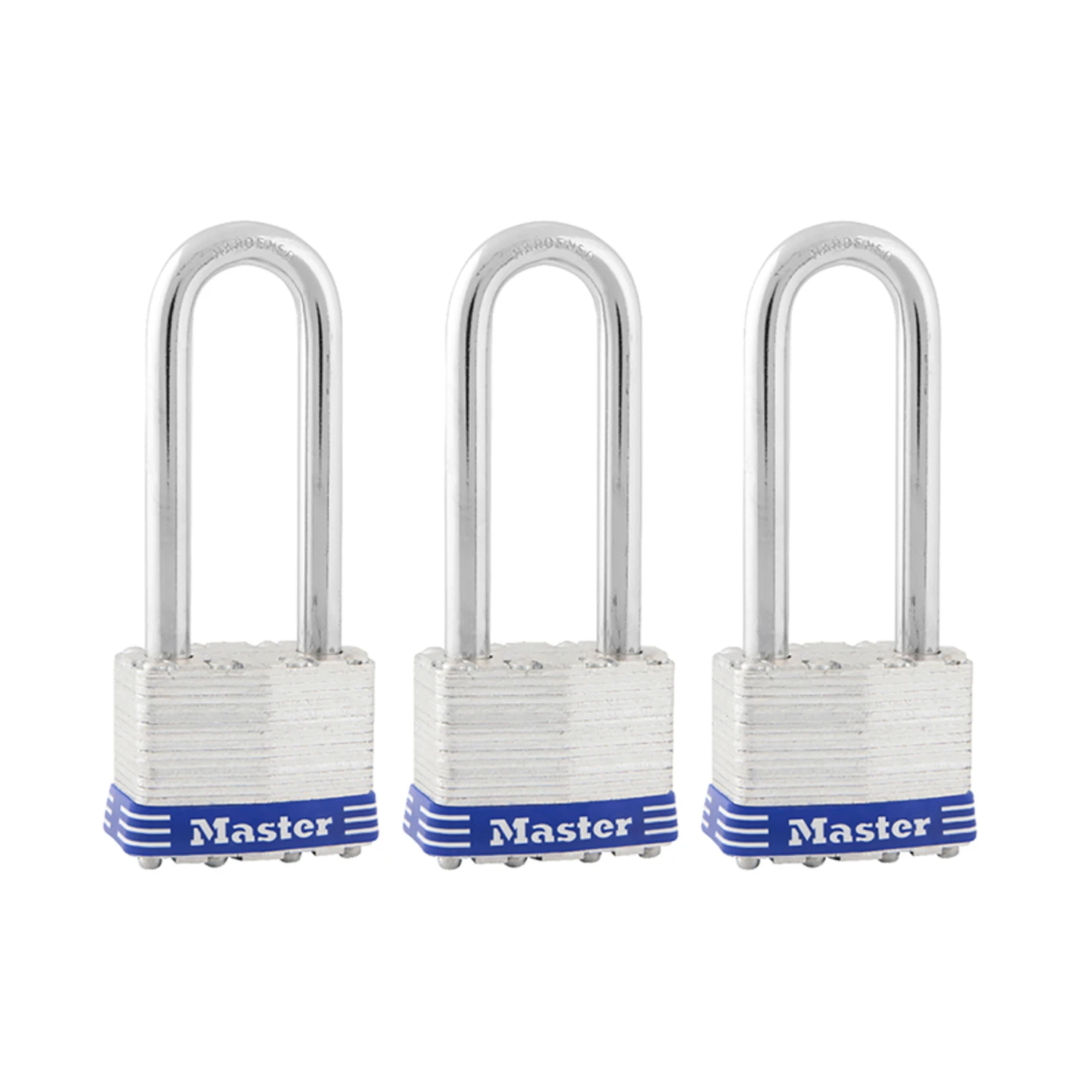 Master Lock 1TRILJ Padlock, 1-3/4 in W Body, Keyed Alike Key, 5/16 in Dia Shackle, 2-1/2 in H Shackle, Steel Shackle