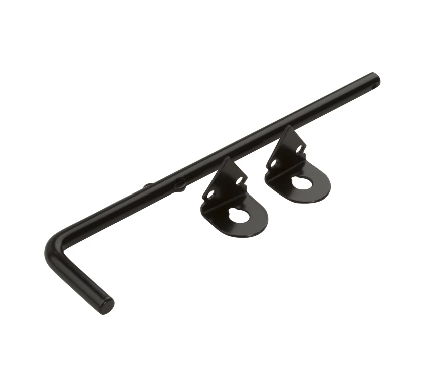Black Satin Cane Gate Bolt, 1/2 x 12 In.