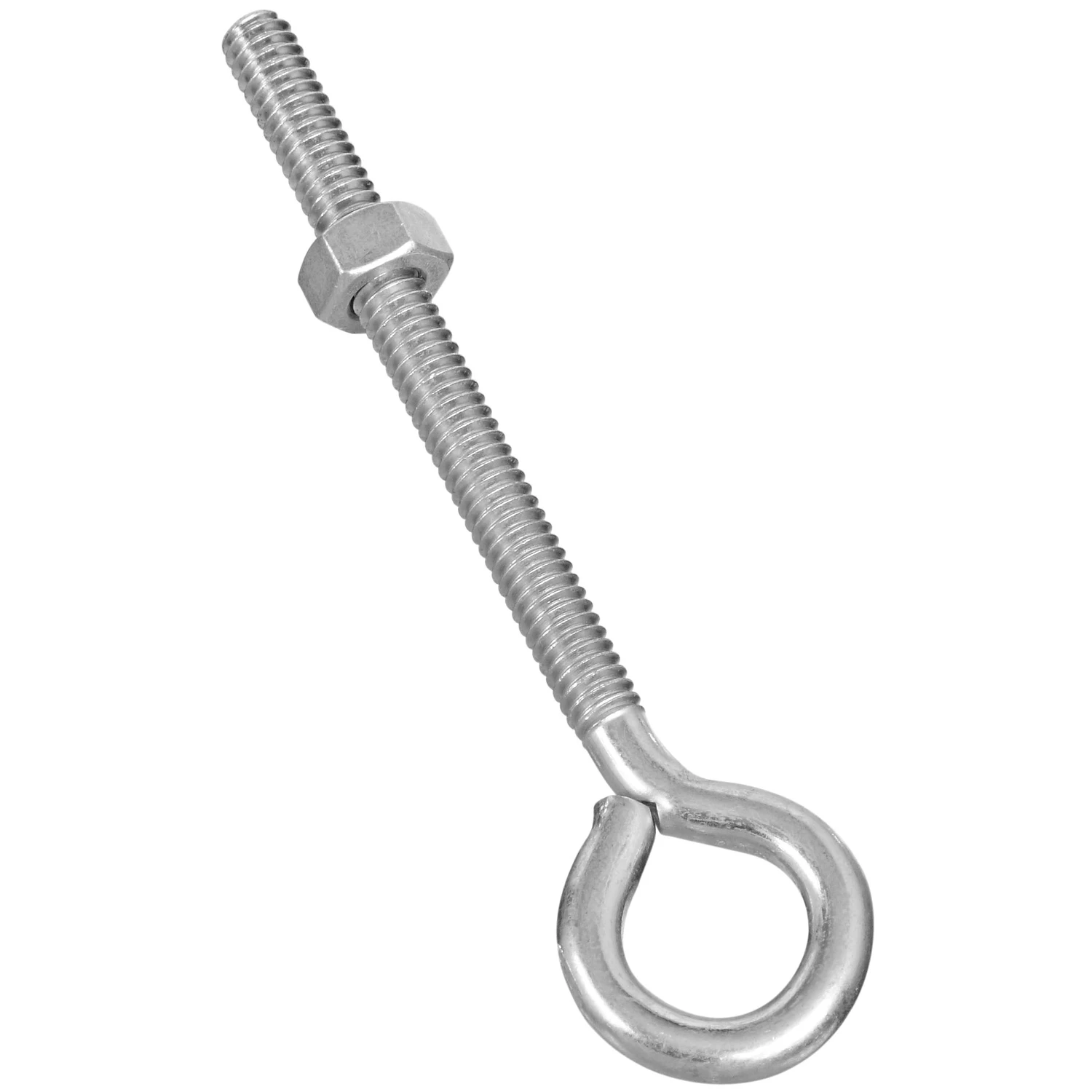 Eye Bolt, Zinc, 1/4 x 4 In.